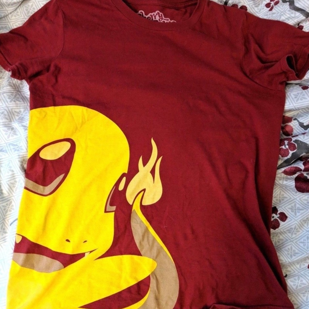 Cherry Sauce Charmander Pokemon T-shirt